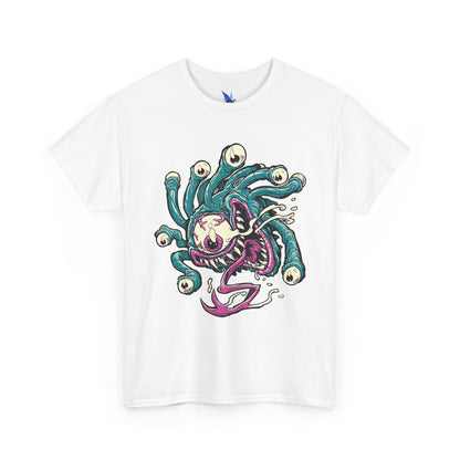 Eye Monster Graphic Tee — Retro Horror Tentacle Skull Shirt Printify