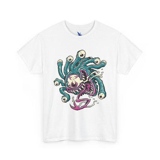 Eye Monster Graphic Tee — Retro Horror Tentacle Skull Shirt Printify