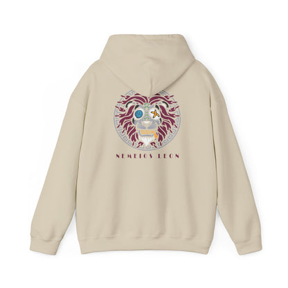 Lion Tech Skull Hoodie — Nemeios Leon Graphic Pullover Printify