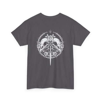 Gothic Kingdom T-Shirt — Raven Skull & Dagger Vintage Gothic Tee Printify