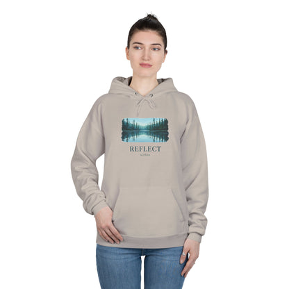 Reflect Lake Hoodie — Tranquil Forest Landscape Pullover Printify