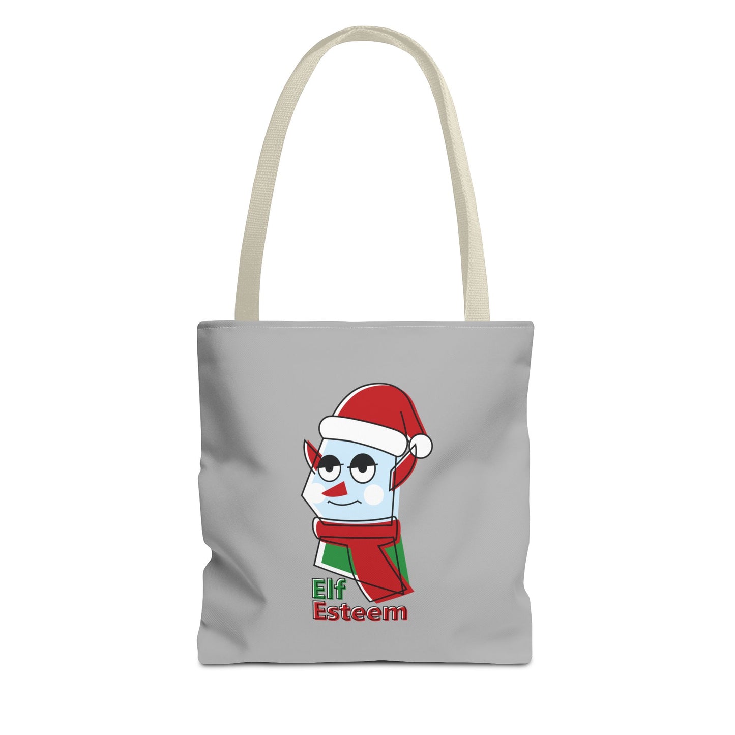 Elf Esteem Christmas Tote Bag – Cute Santa Elf Holiday Tote Printify