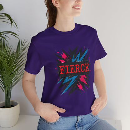 Fierce Graphic Tee — Bold Lightning Burst Design T-Shirt Printify
