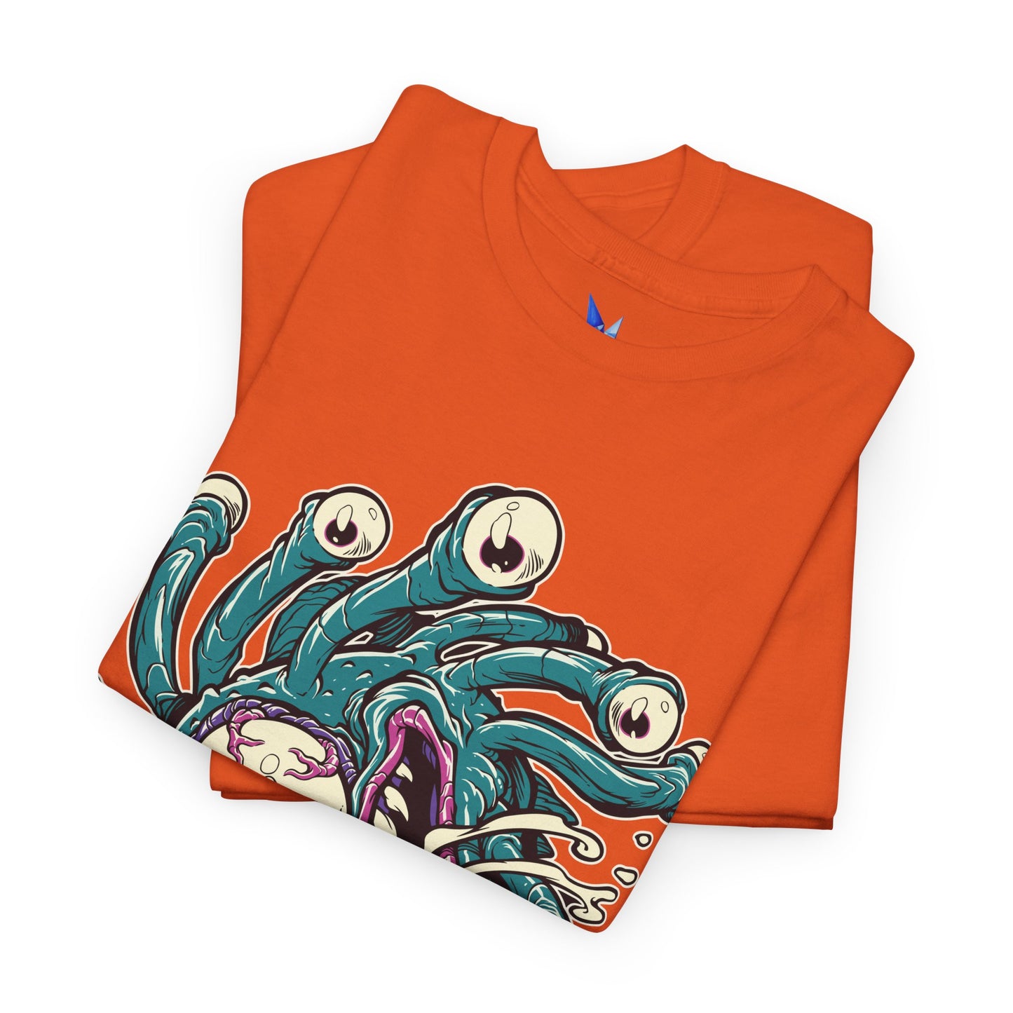 Eye Monster Graphic Tee — Retro Horror Tentacle Skull Shirt Printify