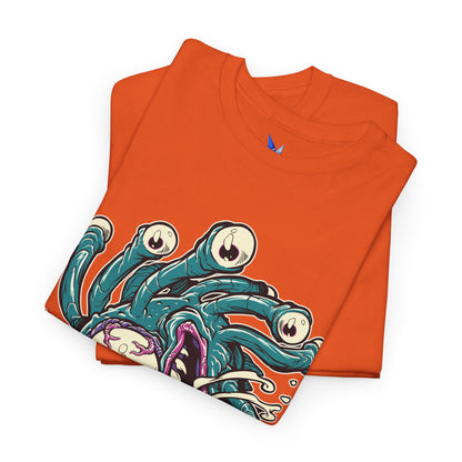 Eye Monster Graphic Tee — Retro Horror Tentacle Skull Shirt Printify