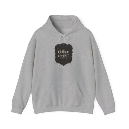Christmas Elegance Hoodie — Festive Script Holiday Pullover Hoodie Printify