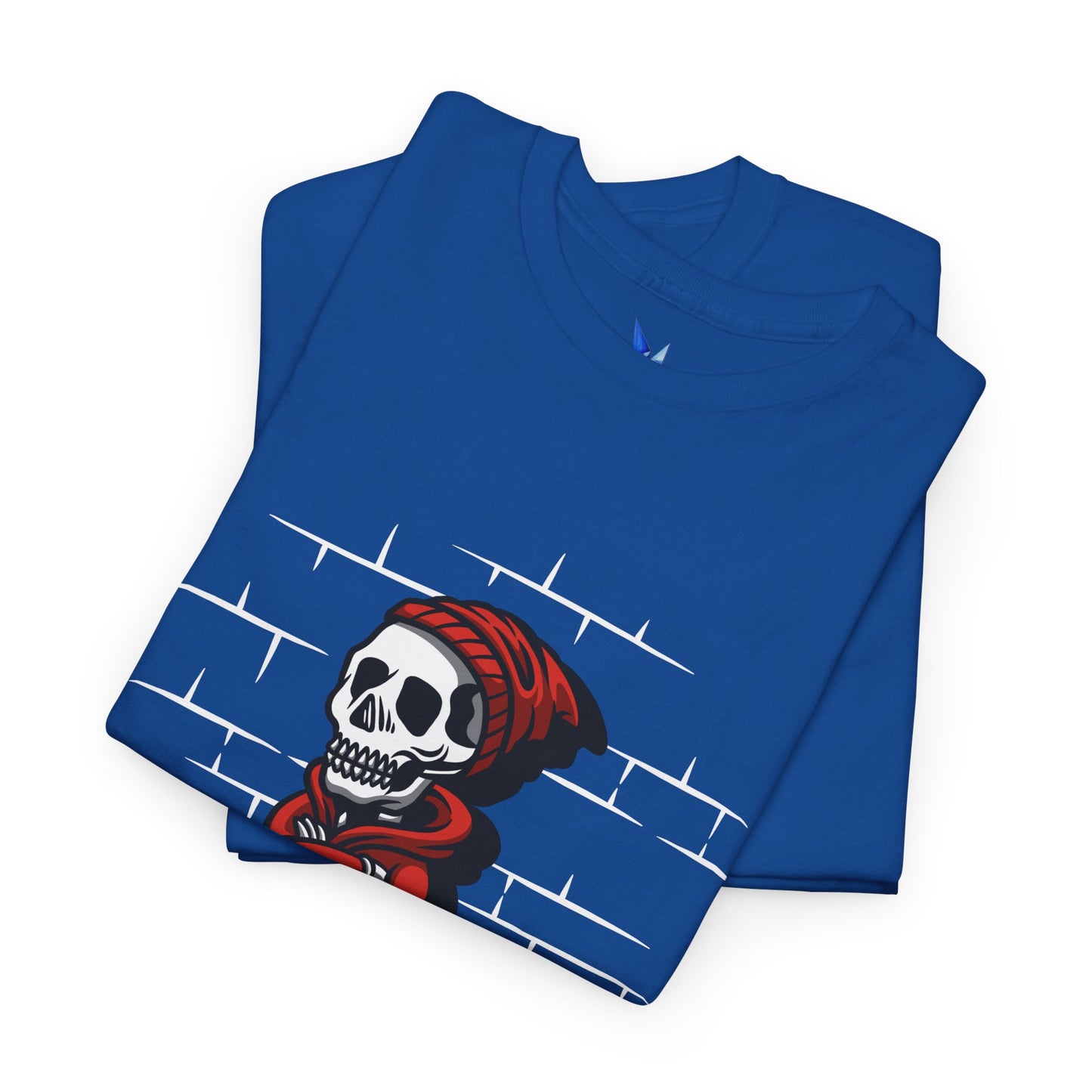 Skeleton Against the Wall T-Shirt Printify