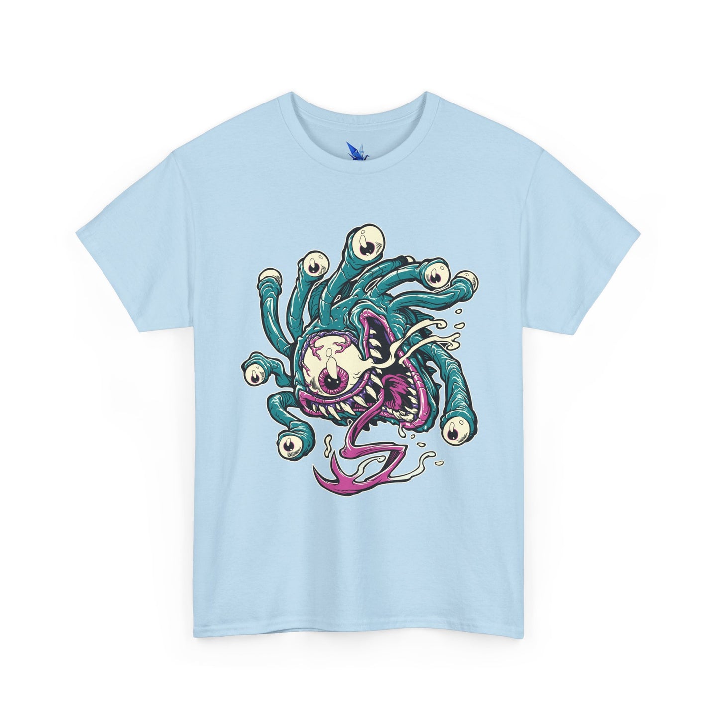 Eye Monster Graphic Tee — Retro Horror Tentacle Skull Shirt Printify