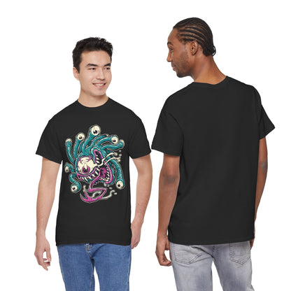 Eye Monster Graphic Tee — Retro Horror Tentacle Skull Shirt Printify