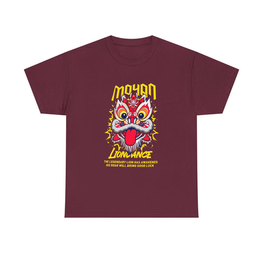 Lion Dance T-Shirt — 'Moyan' Colorful Chinese Lion Mask Graphic Tee Printify