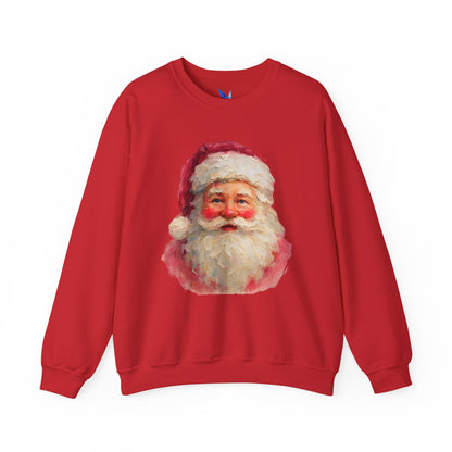 Santa Claus Vintage Portrait Crewneck Sweatshirt Printify