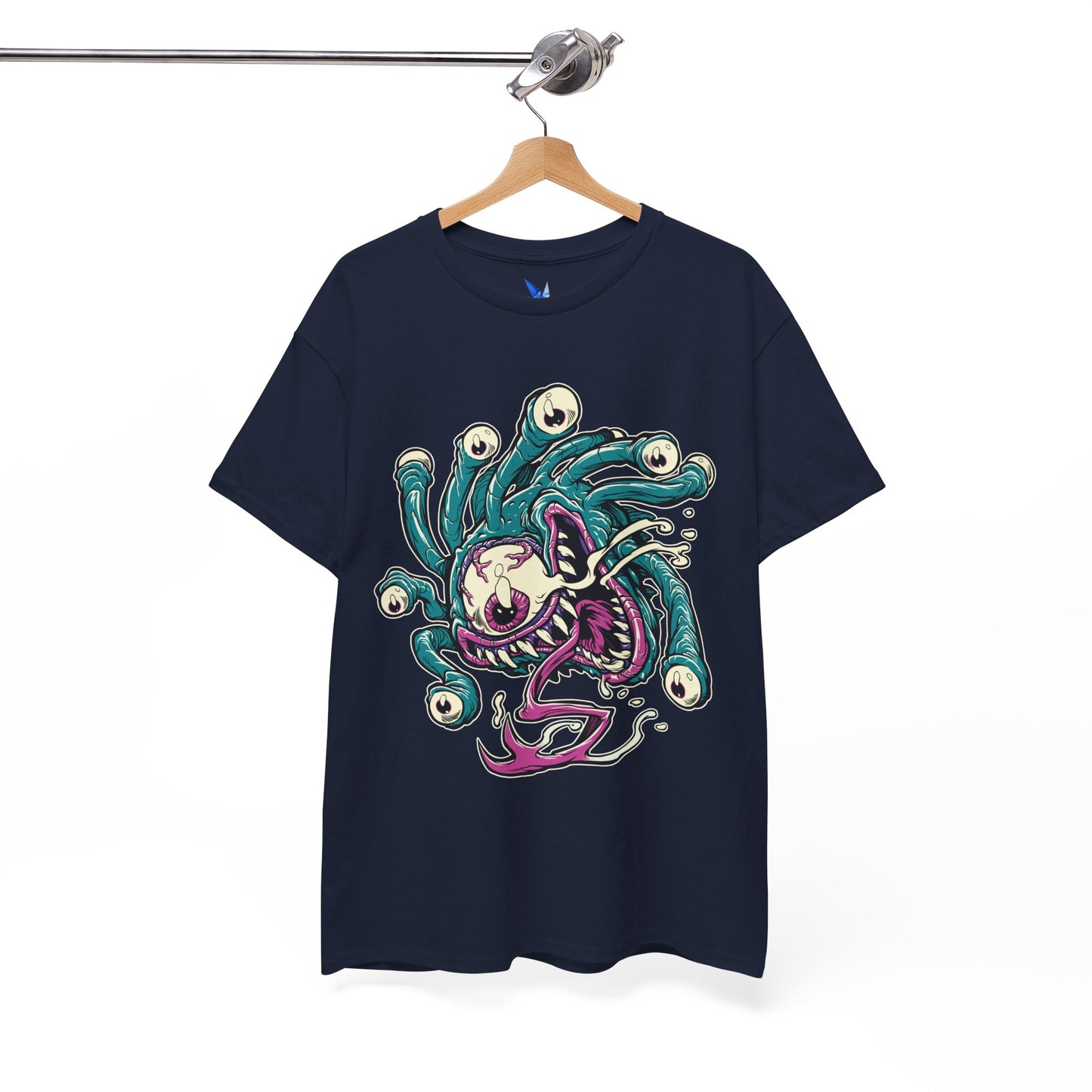 Eye Monster Graphic Tee — Retro Horror Tentacle Skull Shirt Printify