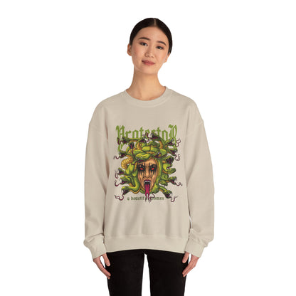 Medusa Graphic Sweatshirt — 'Protestor' Horror Myth Printify