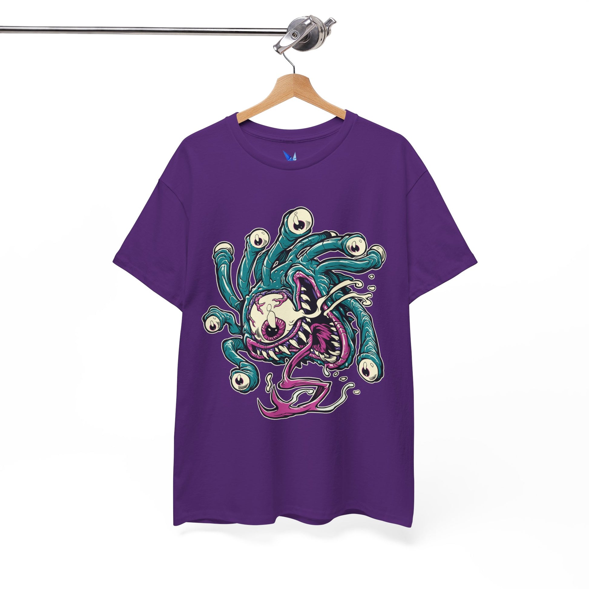 Eye Monster Graphic Tee — Retro Horror Tentacle Skull Shirt Printify