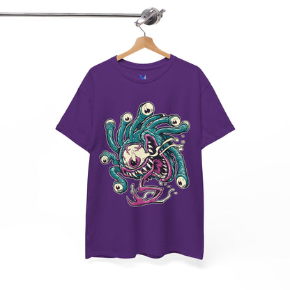 Eye Monster Graphic Tee — Retro Horror Tentacle Skull Shirt Printify