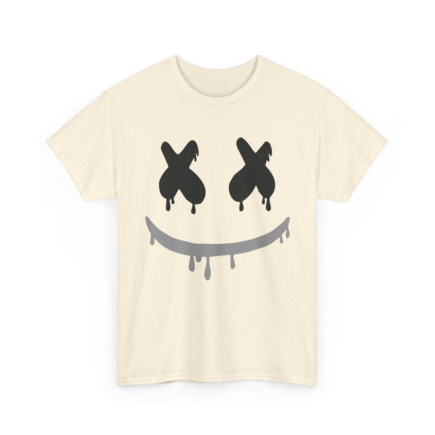 Drip Smile Tee — Grunge X-Eyes Graphic T-Shirt Printify