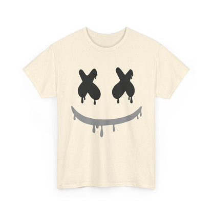 Drip Smile Tee — Grunge X-Eyes Graphic T-Shirt Printify