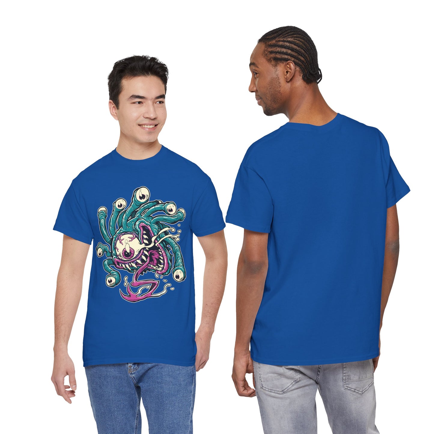 Eye Monster Graphic Tee — Retro Horror Tentacle Skull Shirt Printify