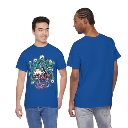Eye Monster Graphic Tee — Retro Horror Tentacle Skull Shirt Printify
