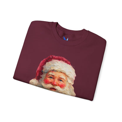 Santa Claus Vintage Portrait Crewneck Sweatshirt Printify