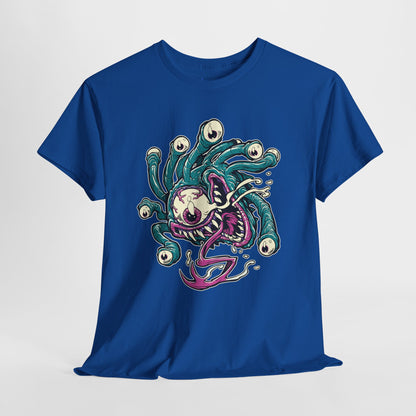 Eye Monster Graphic Tee — Retro Horror Tentacle Skull Shirt Printify