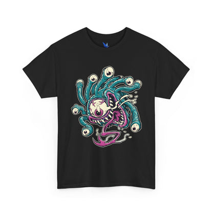 Eye Monster Graphic Tee — Retro Horror Tentacle Skull Shirt Printify
