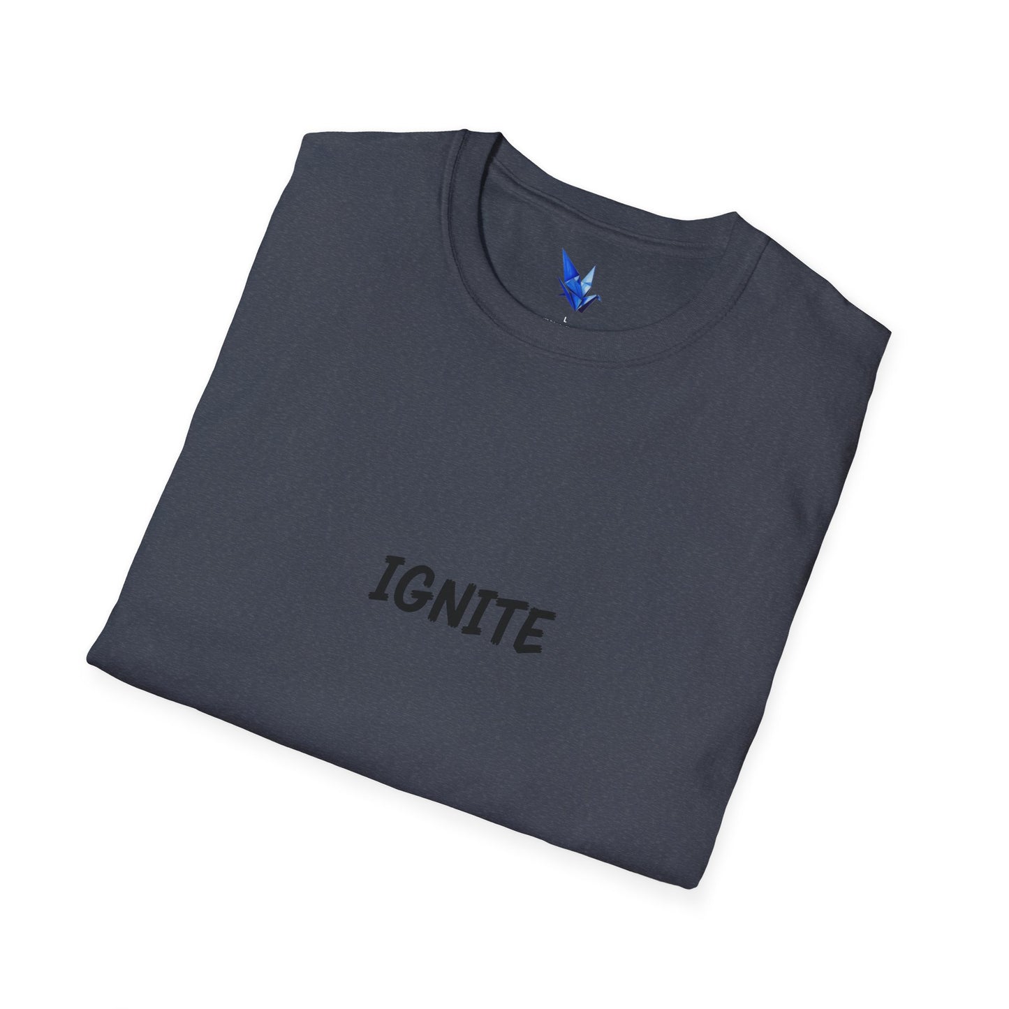 Ignite Skull T-Shirt — 'Ignite' Text & Flaming Skull 'LIT' Graphic Printify