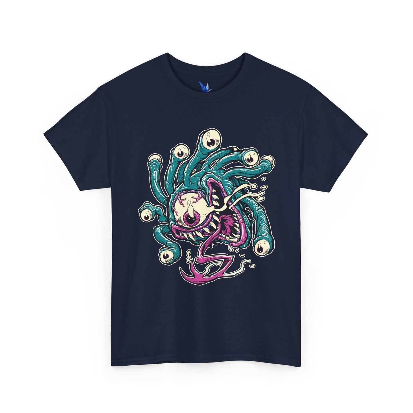Eye Monster Graphic Tee — Retro Horror Tentacle Skull Shirt Printify