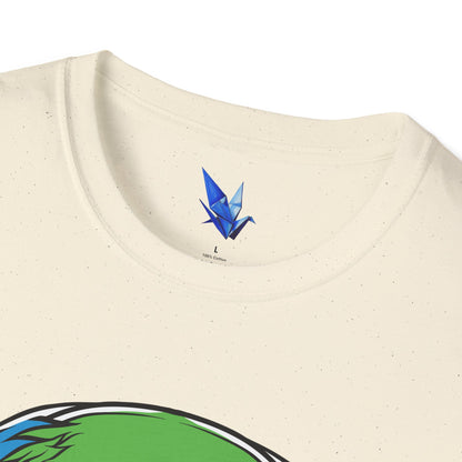 Horror Neon Zombie Skull T-Shirt Printify