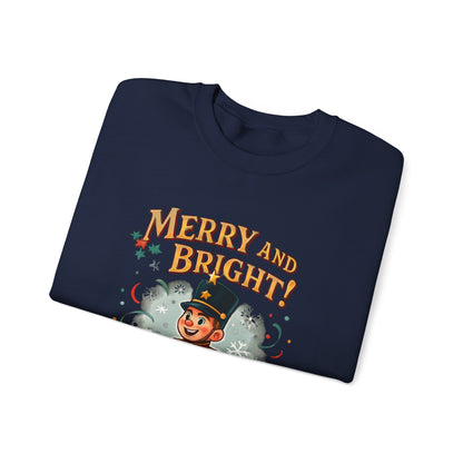 Merry and Bright Nutcracker Sweatshirt — Vintage Holiday Crewneck