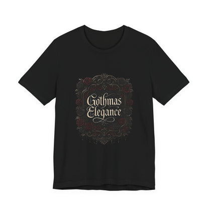 Gothmas Elegance T-Shirt — Gothic Christmas Holiday Tee Printify