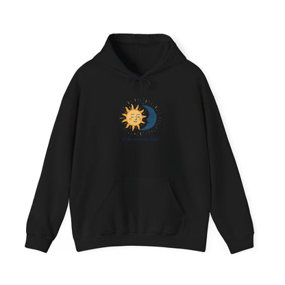 Sun and Moon Harmony Hoodie — "In Harmony We Thrive" Graphic Printify