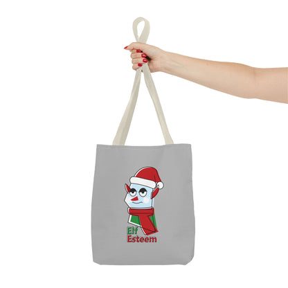 Elf Esteem Christmas Tote Bag – Cute Santa Elf Holiday Tote Printify