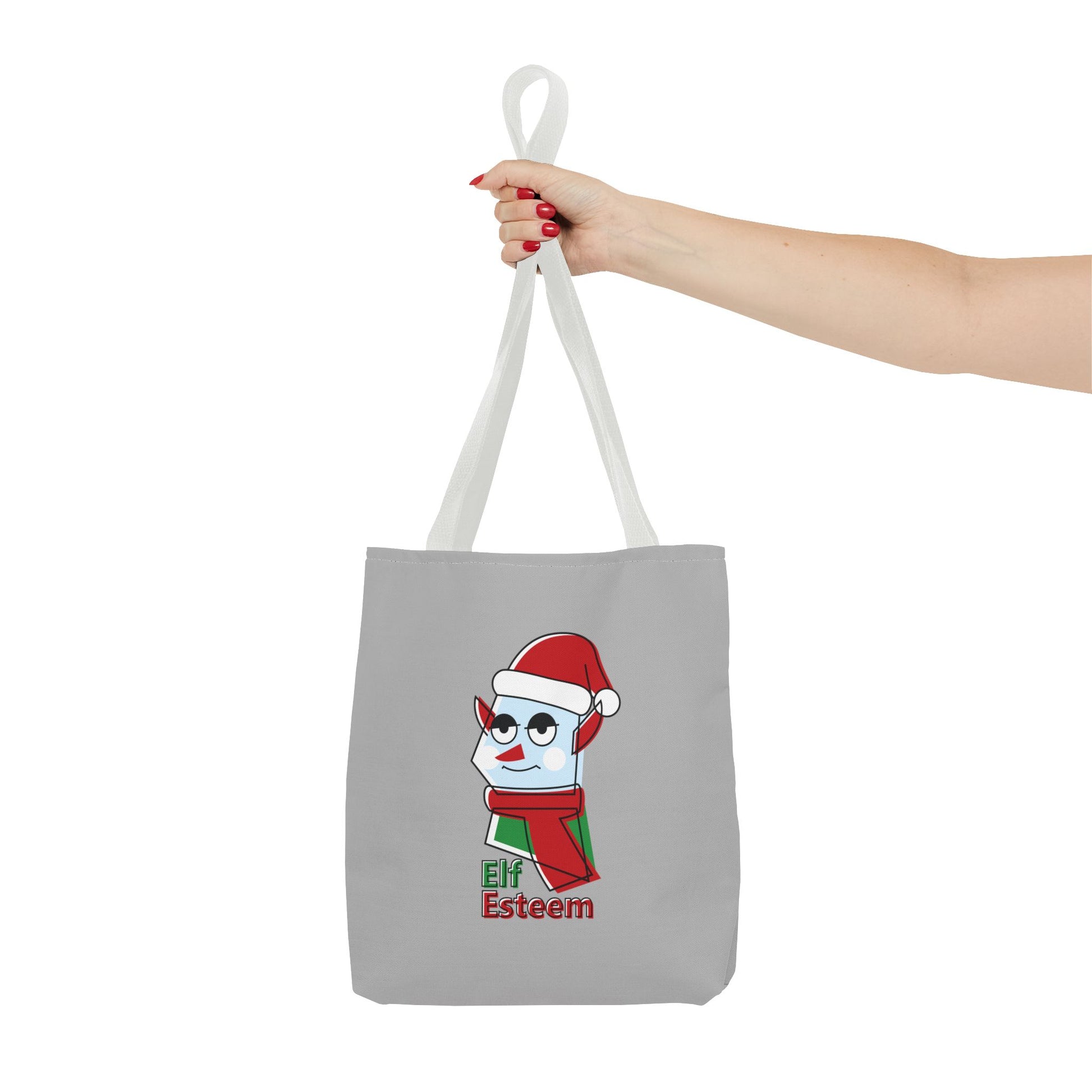 Elf Esteem Christmas Tote Bag – Cute Santa Elf Holiday Tote Printify