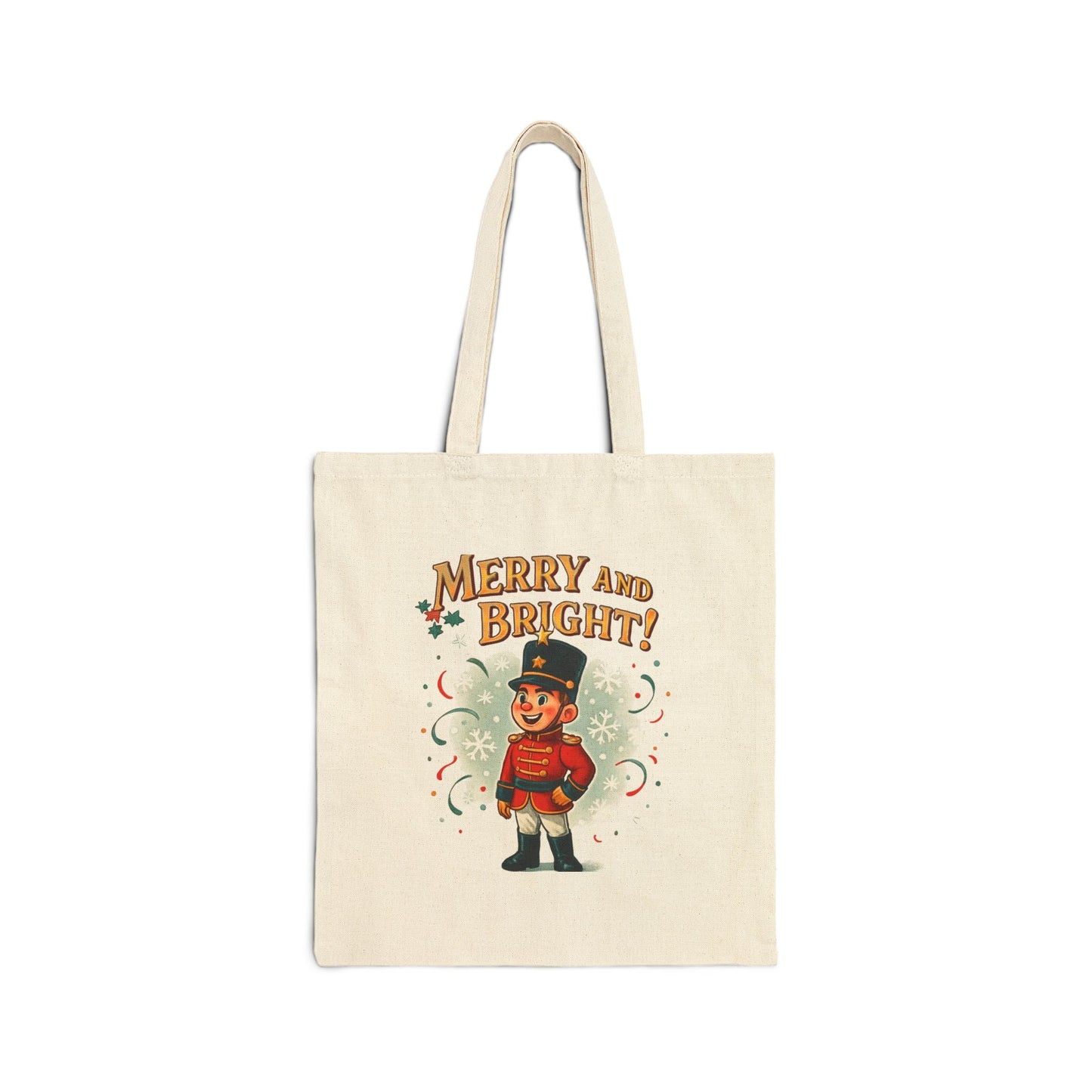 Merry and Bright Nutcracker Tote Bag Printify