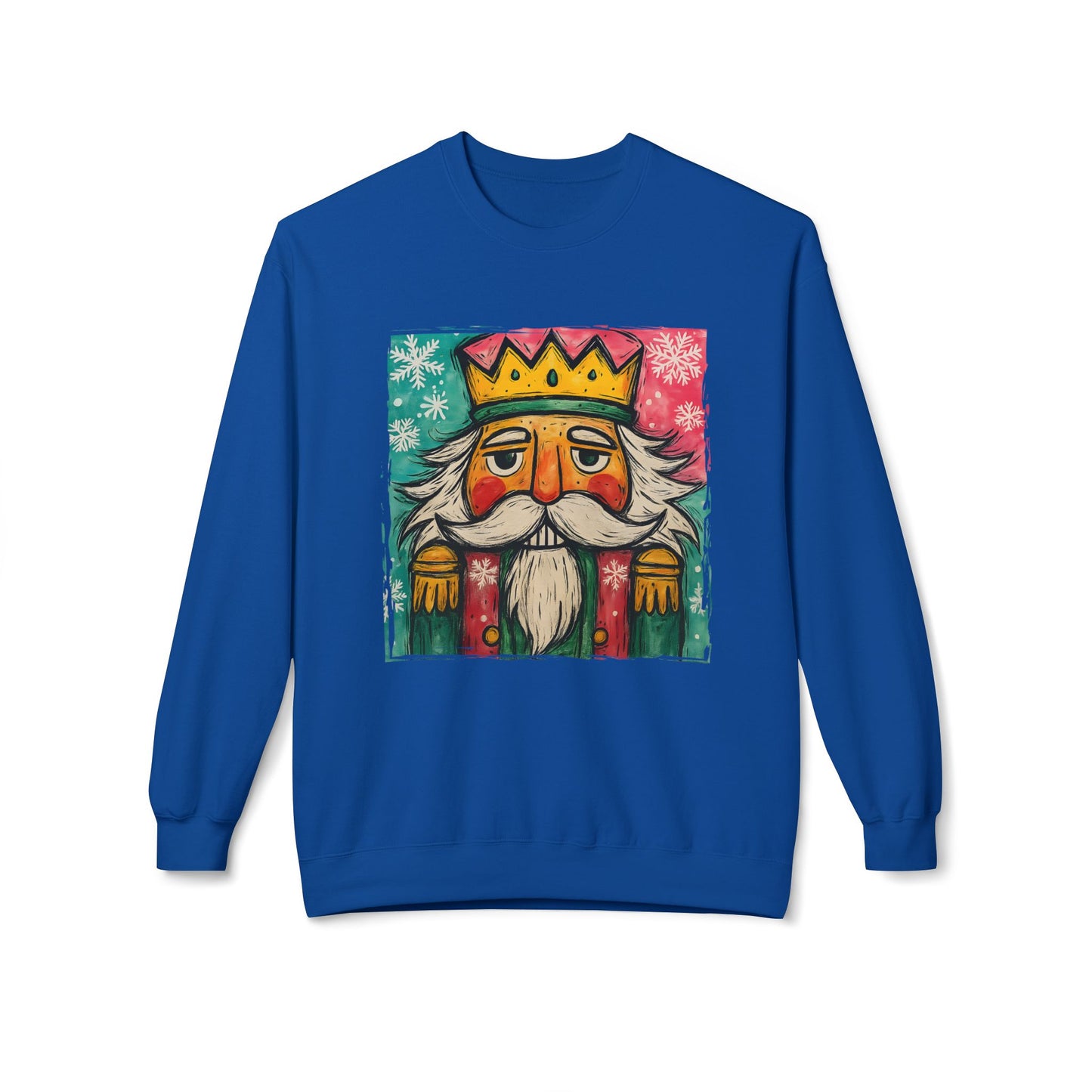 Nutcracker King Sweatshirt — Vintage Holiday Crewneck Printify