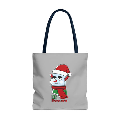 Elf Esteem Christmas Tote Bag – Cute Santa Elf Holiday Tote Printify