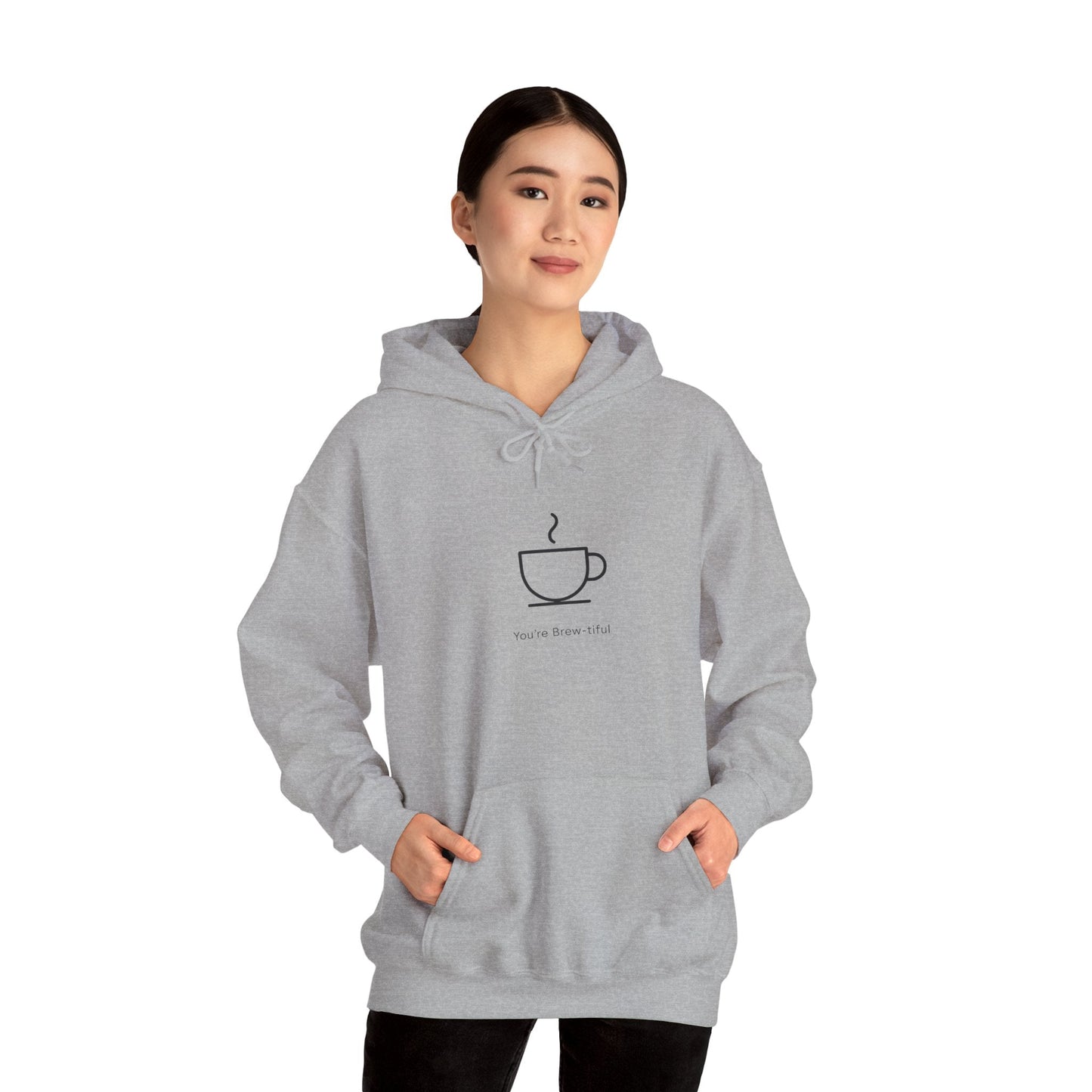 Coffee Minimalist Hoodie — 'You Deserve This' Cup Graphic Printify