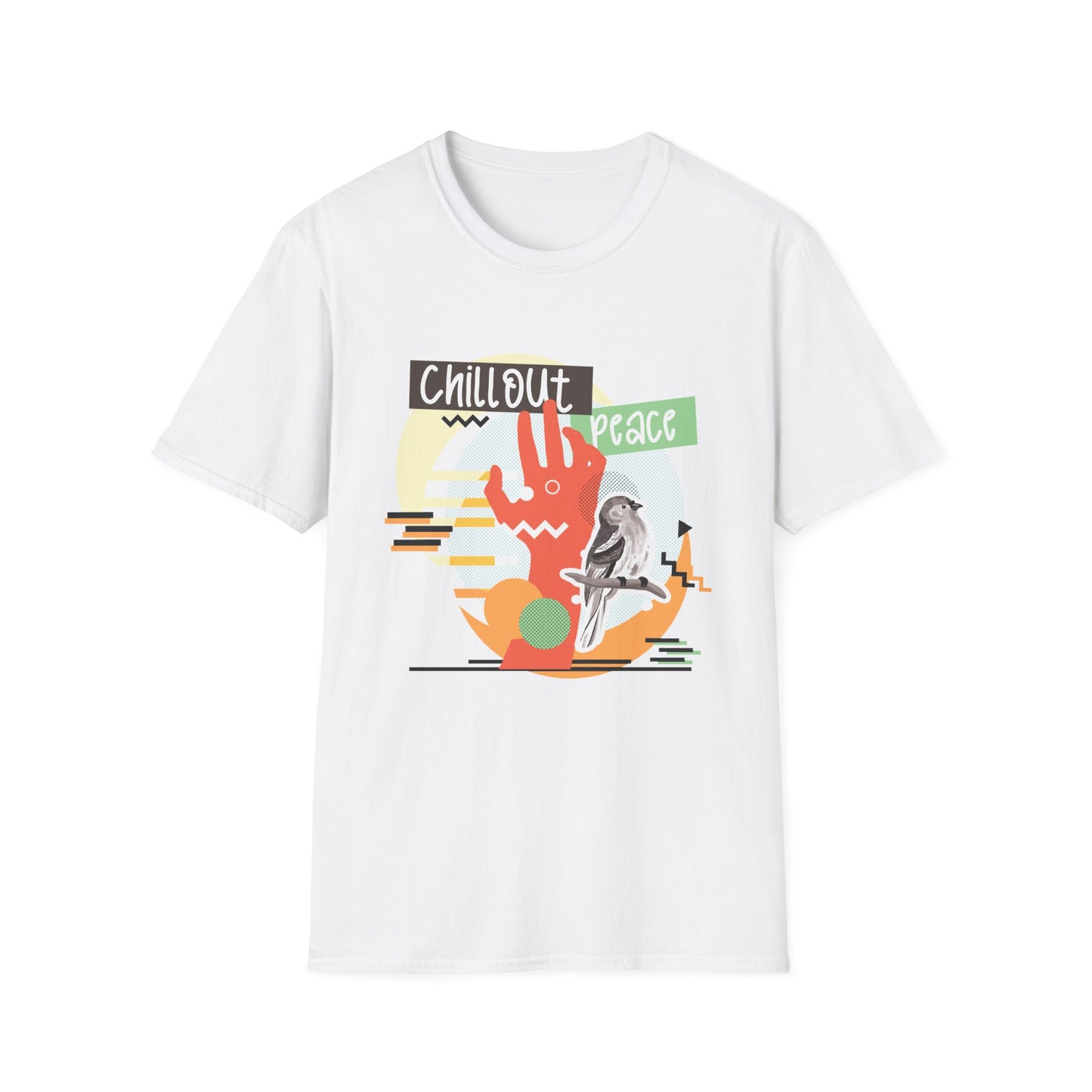 Chill Out Peace Graphic T-Shirt — Retro Surf Vibe Tee Printify