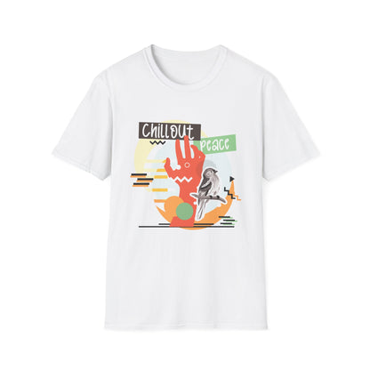 Chill Out Peace Graphic T-Shirt — Retro Surf Vibe Tee Printify