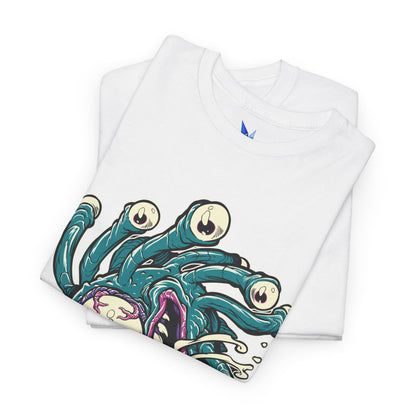 Eye Monster Graphic Tee — Retro Horror Tentacle Skull Shirt Printify