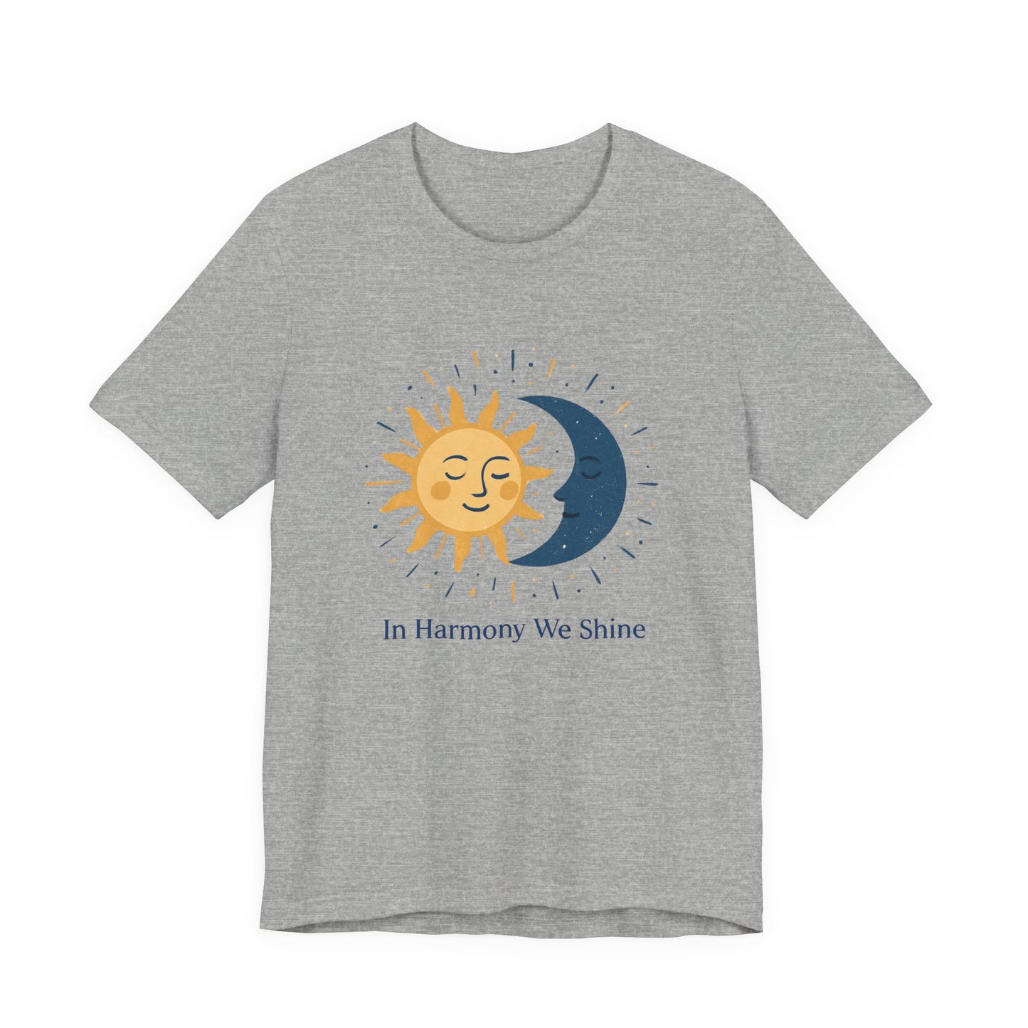 Sun & Moon Harmony Tee — "In Harmony We Shine" Graphic T-Shirt Printify