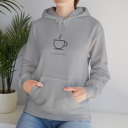 Coffee Minimalist Hoodie — 'You Deserve This' Cup Graphic Printify