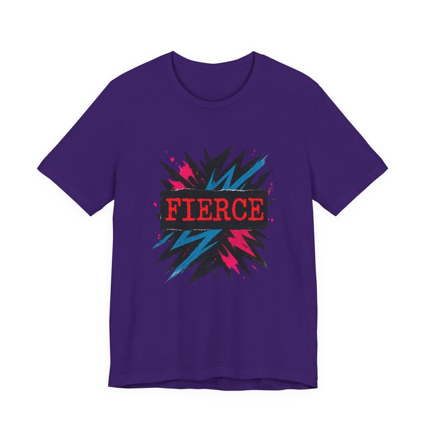 Fierce Graphic Tee — Bold Lightning Burst Design T-Shirt Printify