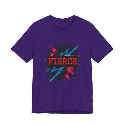 Fierce Graphic Tee — Bold Lightning Burst Design T-Shirt Printify