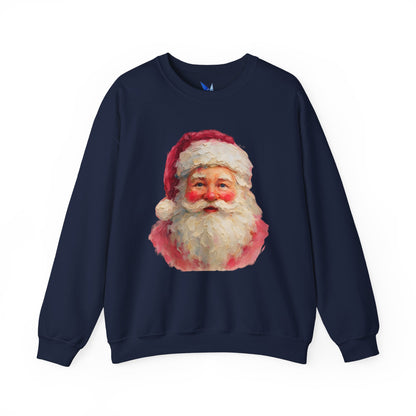Santa Claus Vintage Portrait Crewneck Sweatshirt Printify