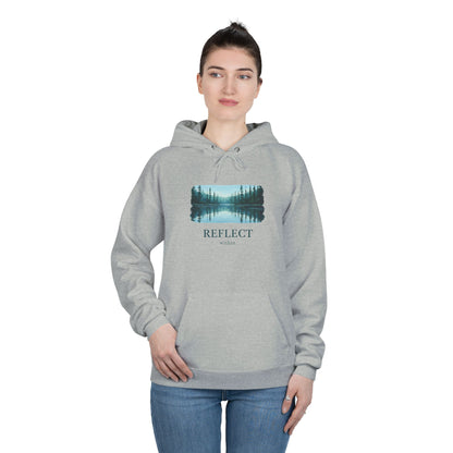 Reflect Lake Hoodie — Tranquil Forest Landscape Pullover Printify