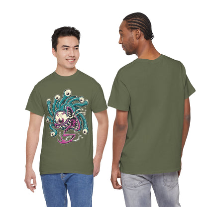 Eye Monster Graphic Tee — Retro Horror Tentacle Skull Shirt Printify