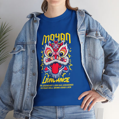 Lion Dance T-Shirt — 'Moyan' Colorful Chinese Lion Mask Graphic Tee Printify