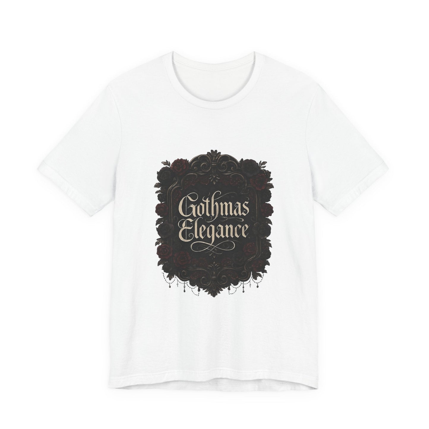 Gothmas Elegance T-Shirt — Gothic Christmas Holiday Tee Printify